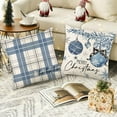 thumbnail image 7 of 4PCS Christmas Pillow Covers for Indoor Decorations 18x18" Christmas Pillowcase Santa Claus Print Pillowcase Holiday Bedroom Home Decors Cushion Cover Christmas Gifts, 7 of 7