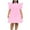 Pink, variant on Kaemgyyd Summer Dresses for Women Casual Ruffle Short Sleeve Midi Dress Loose Solid Color Tiered A-Line Party Clubwear