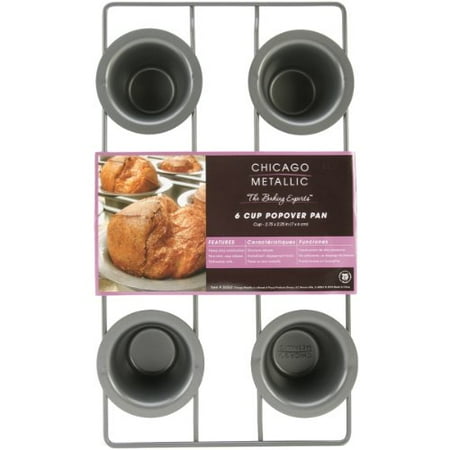 Chicago Metallic Non Stick 6-Cup Popover Pan Multi-Colored