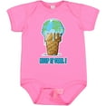 thumbnail image 3 of Inktastic Keep It Cool Melting Earth Ice Cream Cone Boys or Girls Baby Bodysuit, 3 of 5