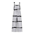 thumbnail image 6 of Plebaso Womens Summer Casual Sleeveless Suspender Jumpsuit Printed Wide Leg Romper Ladies Casual Pants, 6 of 6