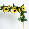 Efavormart 5 Bushes | 70 Yellow Artificial Silk Blossomed Sunflowers ...