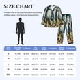 thumbnail image 4 of Rocae Running horses for Men's Pajamas Set Mens Pjs Sets Long Sleeve Button Down Sleepwear-Medium, 4 of 7