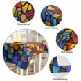 thumbnail image 6 of Blue Red Yellow Tablecloth Rectangle Table Cloth 60x102 , Waterproof Tablecloth Outdoor Table Cloth, Modern Colored Rainbow Stained Glass Washable Table Cover for Kitchen Dining Party, 6 of 8