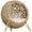 Beige, variant on GVN Elevated Cat Bed, Elevated Cat Bed with Rotatable Egg Chair Pod, Cat Basket Bed with Thick Cushion, Coffee