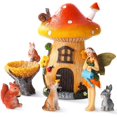 thumbnail image 1 of Interior Decoration Resin Craft Mushroom Room Set (6 Styles) 6 Pieces, 1 of 5