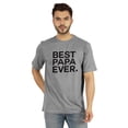 thumbnail image 1 of Inkmeso T-Shirt à Col Rond pour Hommes avec Imprimé Graphique Best Papa Ever.€ T-Shirt pour la Fête des Pères, 1 of 7