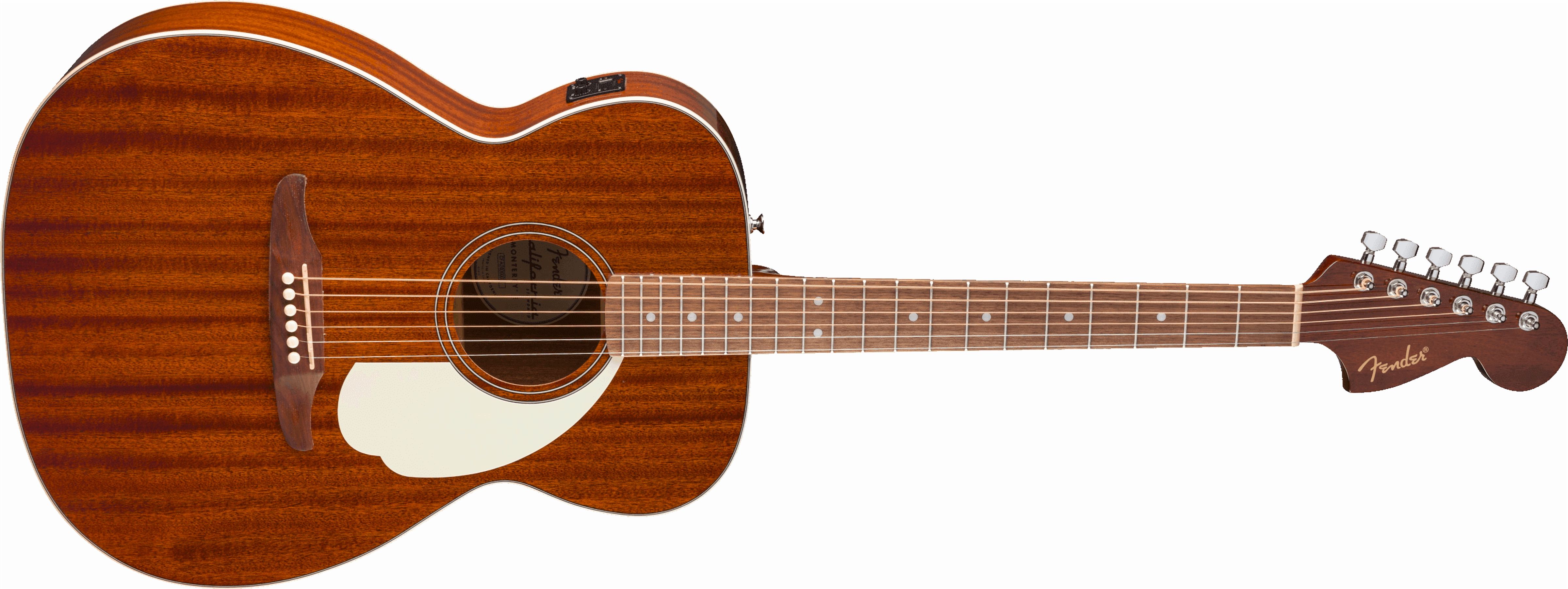 Fender California Standard Monterey E with Sapele Top and Ivory Pickguard (Natural Sapele)