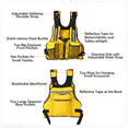 thumbnail image 4 of Diconna Gilet de Flottaison pour Adulte Ajustable à Multiples Poches, 4 of 8