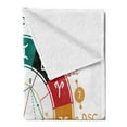 thumbnail image 2 of Zodiac Soft Flannel Fleece Throw Blanket, Astrological Infographic Wheel Signs and Numbers Print, Cozy Plush for Indoor and Outdoor Use, 60" x 80", Multicolor, by Ambesonne, 2 of 5