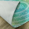 thumbnail image 5 of Teal and Lime Placemats Set of 4 Ombre Mandala Ethnic Pattern with Flower and Petals Hippie Style Art, Washable Fabric Place Mats for Dining Room Kitchen Table Decor,Teal Lime and White, by Ambesonne, 5 of 6