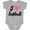 AC-Heather Grey, variant on Inktastic I Love Softball Girls Sports Girls Baby Bodysuit