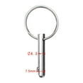 thumbnail image 5 of 4 Pcs Quick Release Pin 1/4 inch, Full 316 Stainless Steel, Pin, 5 of 7