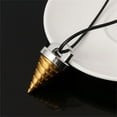 thumbnail image 4 of Gurren Lagann Drill Pendant Necklace, Anime Cosplay Jewelry for Men, Leather Chain with Drill Charm, Fan Gift for Him (1 x Necklace), 4 of 5