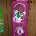 thumbnail image 6 of JJYY 1PC/2Pcs Net Hanging Multi-Layer Storage Cage – Cylindrical Hanging Bag Organizer for Wall, Door, and Closet  Toy Basket for Kids' Room Storage, 6 of 9