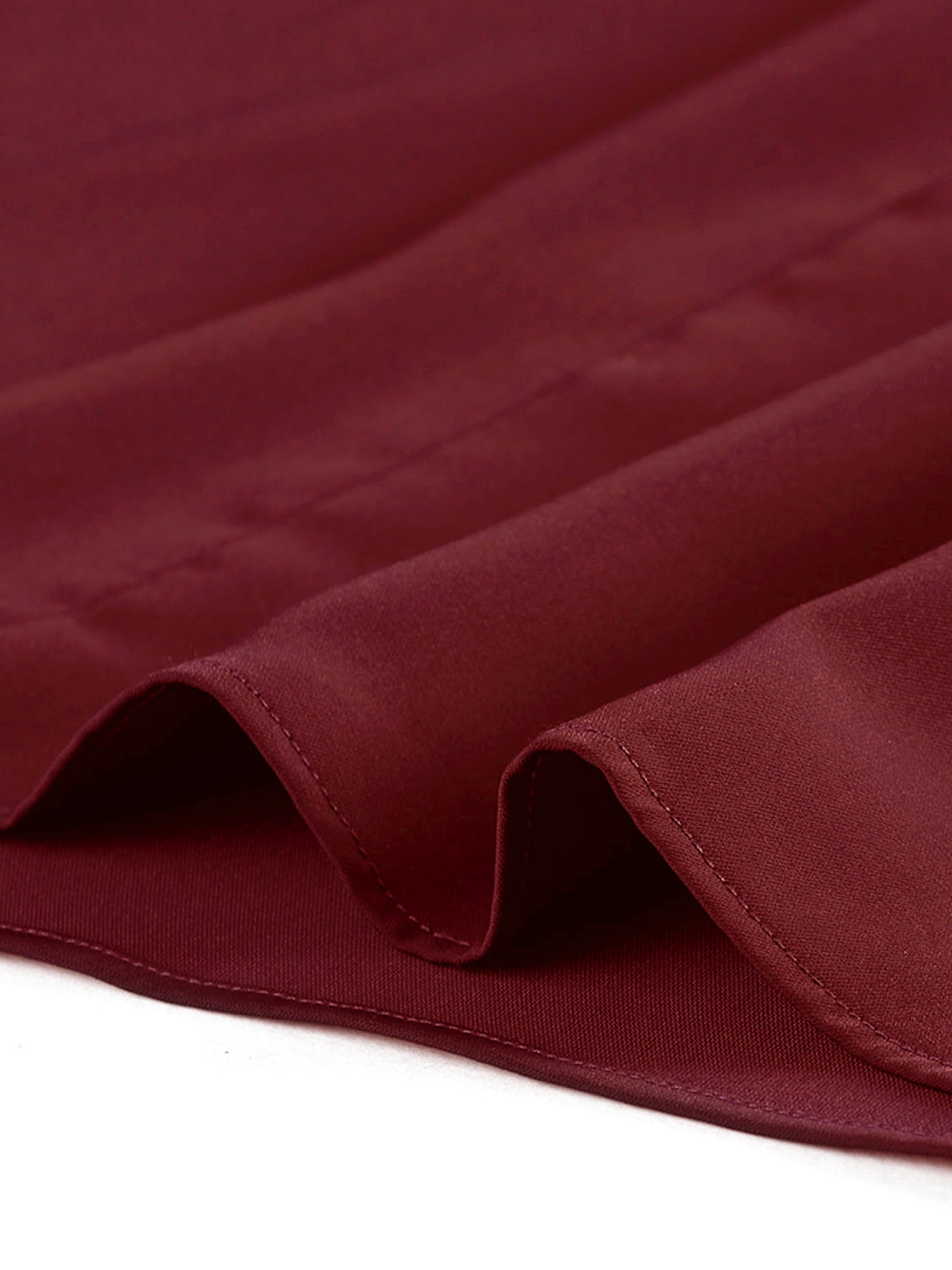 DARING DIVA Women's Plus Size V Neck Loose Long Sleeve Twist Knot Top 4X Burgundy