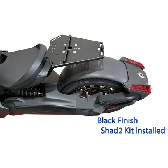 Can Am Ryker Luggage Rack Black Medium Shad Cases Kit installed NO MAX MOUNT NEEDED.