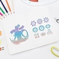 thumbnail image 6 of 2 Pcs Chakra Mandala Metal Stencils 6.14 inch Square Metal Chakra Stencil Stainless Steel Mandala Yoga Om Symbols, 6 of 9