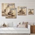 thumbnail image 4 of Designart "Beach Photo Harmonious symmetry VI" Beach Print on Natural Pine Wood, 4 of 5