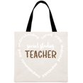 thumbnail image 1 of Tote Bag Teachers Day-Gran Capacidad Lino, 1 of 3