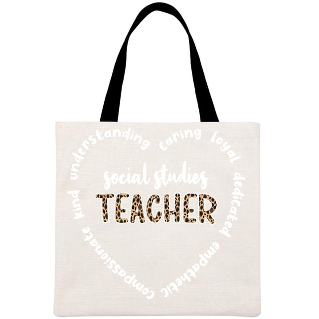 Tote Bag Teachers Day-Gran Capacidad Lino