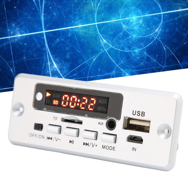 Herwey Electronics Accessories,Decode Board 12V 02EA MP3 Decode Board With AUX In USB Port Support Memory Card And U Disk