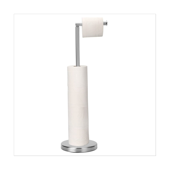 Porte-papier Hygiénique, Support de Papier Hygiénique Autoportant avec Réserve pour 4 de Rechange, Robuste