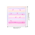 thumbnail image 3 of INSPIRE CHIC Women's Rainbows Bowknot Printed Scarves, 21.7x21.7" Small Square Blended Cotton Gauze Headscarf 21.7x21.7" Rainbow-3, 3 of 6