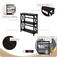 thumbnail image 3 of Estantería casual Home, diseño contemporáneo en forma de X, 34 cm, 3 of 6