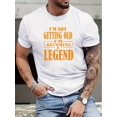 thumbnail image 1 of Camiseta con estampado de eslogan elegante para hombre, camiseta gráfica, ropa de verano para hombre, conjuntos para hombre, camisetas de manga corta, camisetas de cuello redondo, camisetas informales, 1 of 8