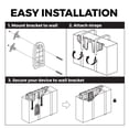 thumbnail image 3 of Soporte de pared HumanCentric universal negro para dispositivos de 12 a 32 pulgadas, 3 of 6