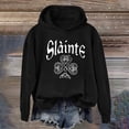 thumbnail image 2 of WZXFASHION Letter Print St. Pa’S Day Personality Hooded Sweatshirt Up To 50% Off thermal pullover sweater, 2 of 4