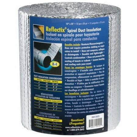 - Reflectix DW1202504 Spiral Duct Wrap