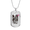 Military Chain (Gold), variant on Calavera Mexican Sugar Jazz is NOT Dead Dog Tag Necklace Stainless Steel 24" Chain Silver Tone or Gold Tone