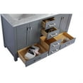 thumbnail image 2 of Laviva Wilson 60" Contemporary Solid Oak Wood Cabinet with 4 Outlets in Gray, 2 of 3