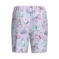 thumbnail image 2 of Lsque Purple Butterfly Mens Sleep Pajama Shorts,Short Pajama Pants, Cotton Ultra-Soft Knit-4X-Large, 2 of 9