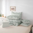 thumbnail image 6 of Homewish Teens Wildlife Rabbit Deer 7-Piece Bedding Comforter Set,Floral Butterfly Dragonfly King Bedding Sets,Chic Flowers Ultra Soft Bed Sheets,Microfiber Bedroom Decor,Reversible, 6 of 8