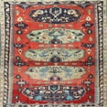 thumbnail image 1 of Ahgly Company Indoor Square Traditional Brown Red Persian Area Rugs, 7' Square, 1 of 6