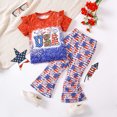 thumbnail image 2 of Futezty Girls Summer Outfits, 4th of July Baby Girl Outfits Baby Girl Full Flower Print Summer Casual Dress Sleeveless Backless Princess Party Dresses Swing Sundress With Straw Hat Beachwear, 2 of 8