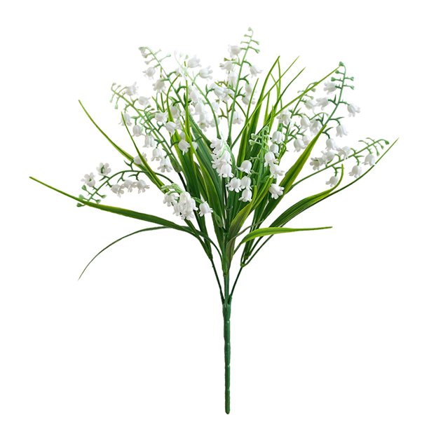 Campana De Viento Con Flores Blancas Artificiales Del Valle Ramo De Boda Con Orquídeas Flor De Mayo Para El Jardín De Casa Fiesta De Boda