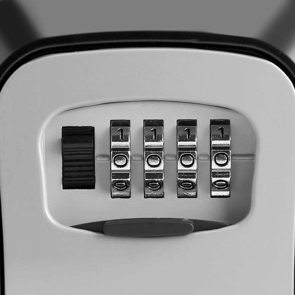 Wall Mount 4 Digit Combination Password Key Box Safety Lock Organizer Case Tool