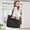 Black, variant on Women’s Large Openwork Crochet Tote Bag, Soft Knit Open Top Boho Handbag for Summer Beach Vacation Resort Daily Use