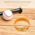 thumbnail image 4 of 2 Pcs Bracelets de Softball Joueurs Bracelets de Softball Tressés, 4 of 9