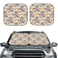 thumbnail image 2 of Xecao Snake for Foldable Car Sun Shades (2-Pack) offer sun protection with an easy-fold design for convenient windshield shading., 2 of 7