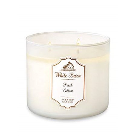 White Barn Bath Body Works 3 Wick Scented Candle In Fresh Cotton