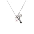 thumbnail image 2 of Delight Jewelry White Easter Egg with Color Crystal Dots - Love and Lock Charm Necklace, 18"+1", 2 of 4