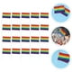 thumbnail image 4 of KAKOWELY 20 banderas arcoíris portátiles, banderas arcoíris del orgullo gay, banderas LGBT, pequeñas banderas arcoíris para desfiles., 4 of 4
