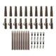 thumbnail image 2 of Kit de 40 pinzas para pesca de carpas, conos de cola giratorios y estuche de almacenamiento portátil. Marrón, 2 of 9