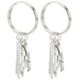 thumbnail image 4 of 2pcs Simple Style Decorative Key Chain Keyboard Shaped Key Pendant Vintage Keyring Ornament, 4 of 5