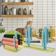 thumbnail image 4 of Chopstick Organizer Storage Rack | Rinseable Plastic Cutlery Holder with Drainage Tray, Humidity Protected, Easy to Clean, 11.81"x6.29"x3.14", Green, Multi-Functional Kitchen Utensil St, 4 of 6